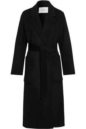 Ivy & Oak Frakke, Dame, Sort, XL, Uld, Løstsiddende Uld Midi Frakke