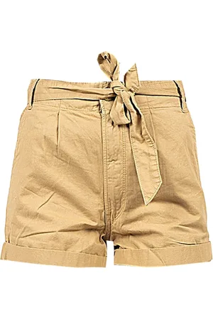 Pepe Jeans Shorts, Dame, , W26, Uld, Højtaljede Shorts med Frynset Snøre