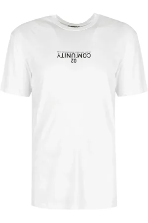 Les Hommes Top, Herre, Hvid, M/L, Bomuld, Herre T-shirt med Print