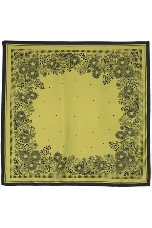 DESTIN Tilbehør, Dame, Grøn, ONE SIZE, Grøn Silkesjal 90 x 90 cm