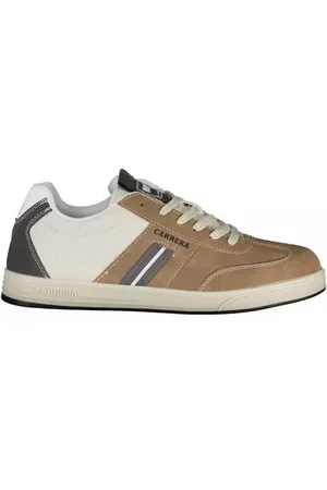 Carrera Sko, Herre, Brun, 43 EU, Polyester, Brun Kontrast Logo Sneaker