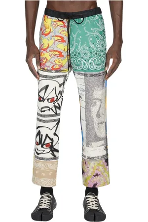 Children Of The Discordance Bukser, Herre, Grøn, M, Bomuld, Patchwork Bandana Bukser