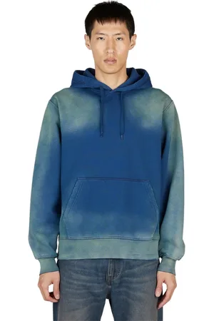Eytys Sweathshirts & Hoodies, unisex, Blå, S/M, Bomuld, Hættetrøje i bomuld med gradient