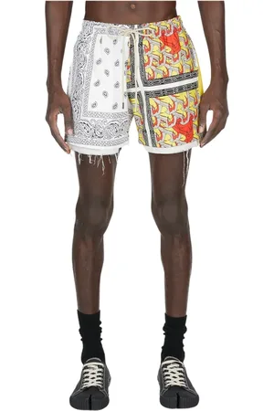 Children Of The Discordance Badetøj, Herre, Grå, L, Bomuld, Bandana Print Bomuldsshorts