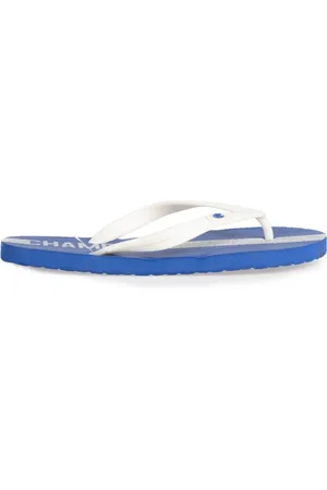 Champion Sko, Dame, Hvid, 41 EU, Hamp, Slip-on Sandaler med Rund Tå og Brandet Sål