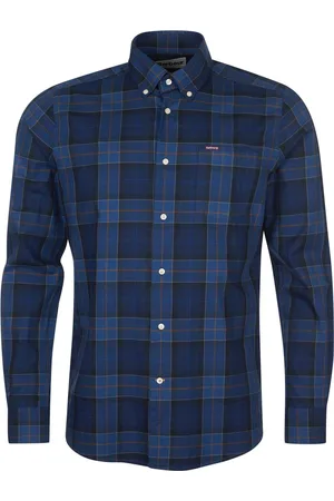 Barbour Skjorte, Herre, Blå, L, Bomuld, Tidløs Klassisk Skjorte