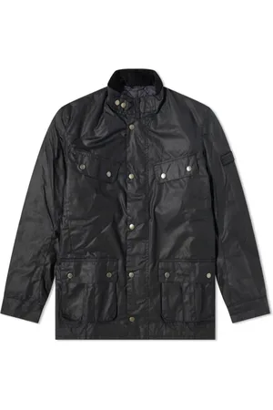 Barbour Jakke, Herre, Blå, XL, Bomuld, Duke Voks Jakke Navy-M