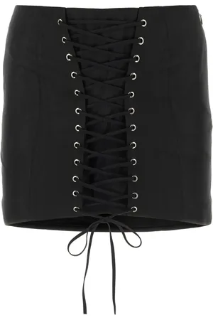 Alessandra Rich Nederdel, Dame, Sort, 2XS, Uld, Moderne Gonne Nederdel