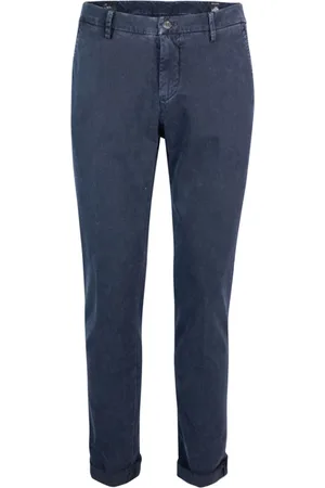 Masons Bukser, Herre, Blå, 4XL, Bomuld, Slim Fit Chino Bukser