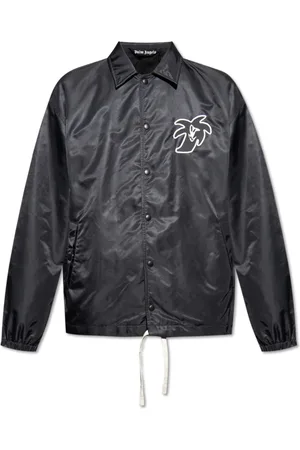 Palm Angels Jakke, Herre, Sort, M, Bomuld, Jakke med Logo