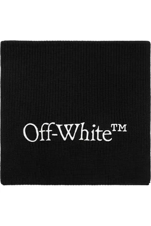 OFF-WHITE Tilbehør, Herre, Sort, ONE SIZE, Uld, Tørklæde med logo