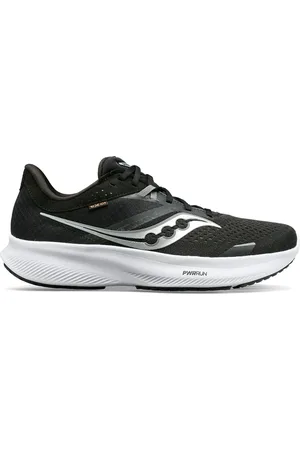 Saucony Sko, Dame, Sort, 36 1/2 EU, Uld, Stilfulde Sort/Hvide Ride 16 Sneakers