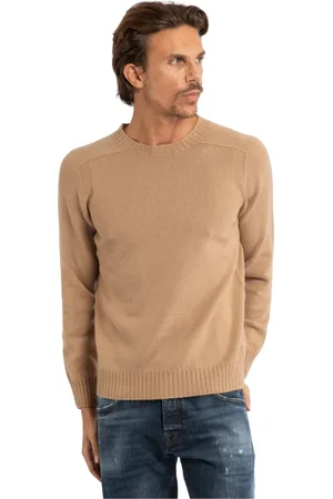 Gran Sasso Strik, Herre, Brun, S, Uld, Allsidige og Raffinerede Sweaters