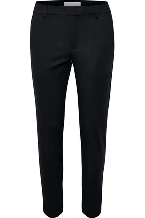 INWEAR Bukser, Dame, Sort, S, Bomuld, Klassiske Suit Bukser Zella 30103749 Sort