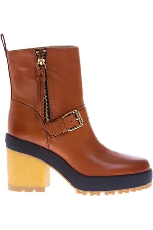 Hogan Sko, Dame, Brun, 37 1/2 EU, Bohemian Cognac Ankelstøvler