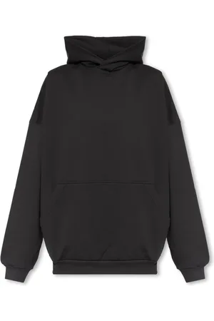 Balenciaga Sweathshirts & Hoodies, Dame, Sort, M, Bomuld, Logo hættetrøje