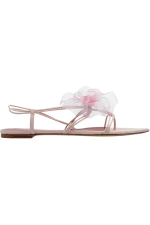 Nensi Dojaka Sko, Dame, Lyserød, 36 1/2 EU, Læder, Sandaler med blomstermotiv