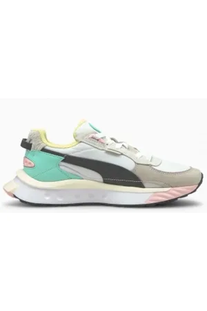 PUMA Sko, Herre, Hvid, 38 EU, Tyl, Vilde Rider Lagdelte Sneakers