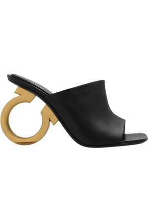 Salvatore Ferragamo Sko, Dame, Sort, 35 1/2 EU, Uld, Astro Mules
