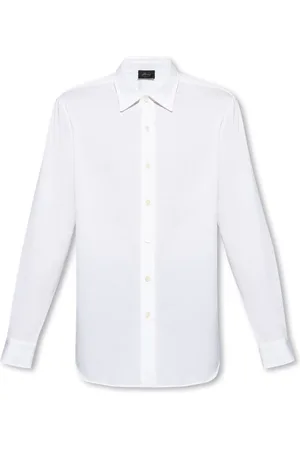 BRIONI Skjorte, Herre, Hvid, 2XL, Bomuld, Formelle skjorter