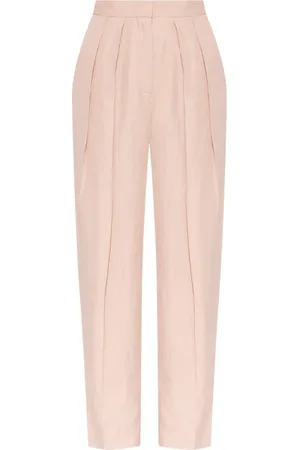 Stella McCartney Bukser, Dame, Lyserød, 2XS, Linned, Afslappede bukser