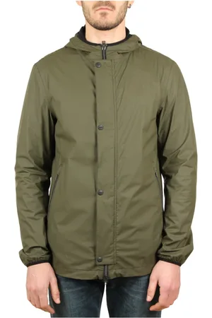 HERNO Jakke, Herre, Grøn, 2XL, Uld, Casual Bomberjakke
