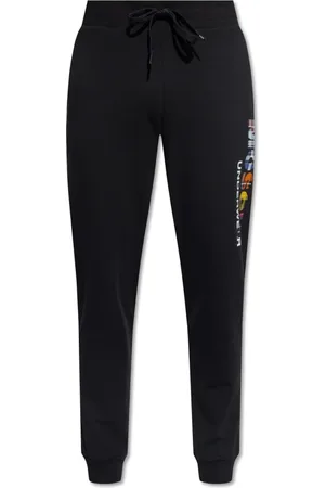 Moschino Bukser, Herre, Sort, XL, Bomuld, Sweatpants med logo