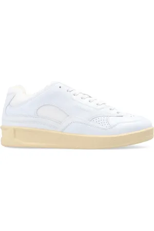 Jil Sander Sko, Herre, Hvid, 39 EU, Uld, Sneakers med Logo