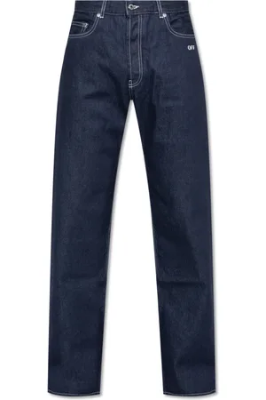 OFF-WHITE Jeans, Herre, Blå, W33, Bomuld, Jeans med Logo