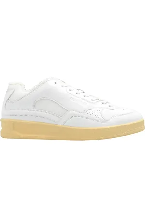 Jil Sander Sko, Herre, Hvid, 41 EU, Læder, Sneakers med logo