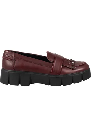 Geox Sko, Dame, Brun, 36 1/2 EU, Læder, Behagelige Slip-On Sko