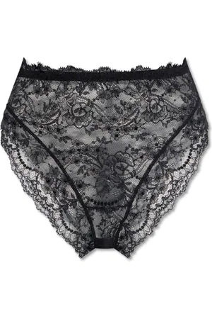 Dolce & Gabbana Undertøj, Dame, Sort, S, Højtaljede blonde trusser