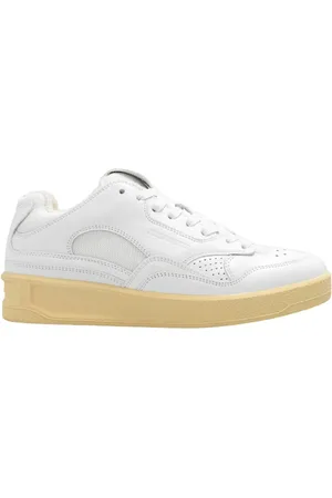 Jil Sander Sko, Dame, Hvid, 36 EU, Uld, Sneakers med logo