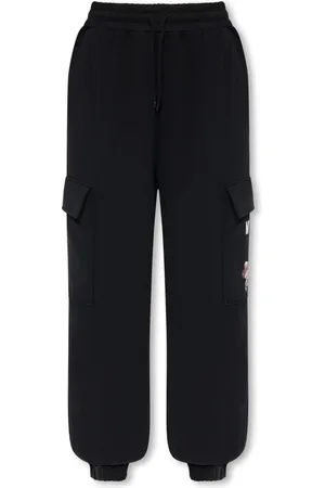 Moschino Bukser, Dame, Sort, S, Bomuld, Cargo sweatpants