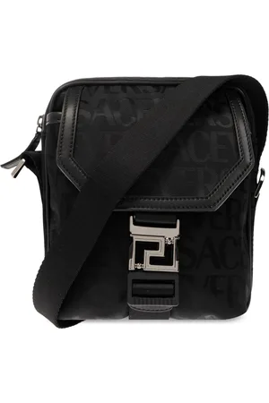 VERSACE Taske, Herre, Sort, ONE SIZE, Uld, Skuldertaske med logo