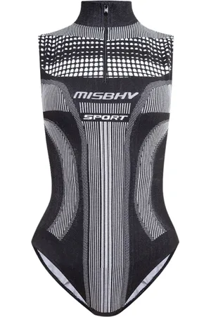 MISBHV Top, Dame, Sort, 2XS, Uld, Sport Europa` krop med stand krave