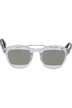 Dior Pre-owned, Dame, Blå, ONE SIZE, Uld, Pre-owned Acetat solbriller