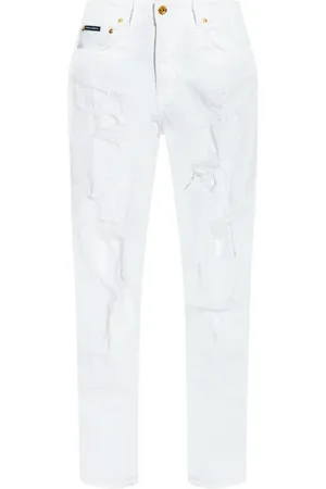 Dolce & Gabbana Jeans, Dame, Hvid, S, Løst pasform jeans