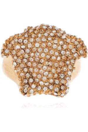 VERSACE Tilbehør, unisex, Gul, 50 MM, Uld, Medusa ring