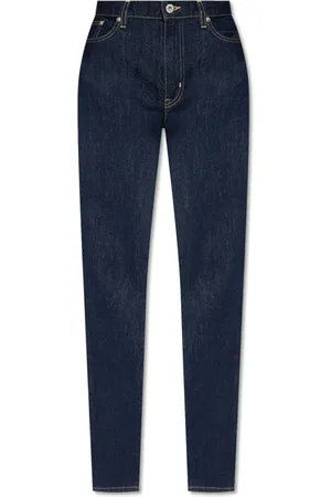 Kenzo Jeans, Dame, Blå, W30, Uld, Straight Leg Jeans
