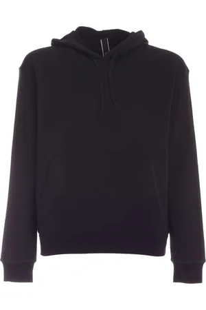 Hogan Sweathshirts & Hoodies, Herre, Sort, L, Uld, Sort hættetrøje, Hold dig varm og stilfuld