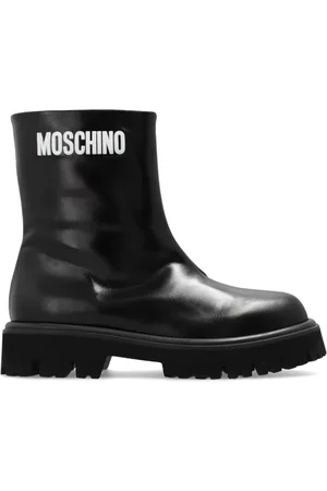 Moschino Sko, Dame, Sort, 41 EU, Læder, Læder ankelstøvler