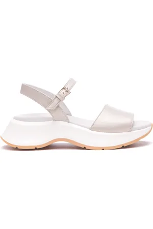 Hogan Sko, Dame, Hvid, 39 1/2 EU, Læder, Sommer Step-In Sandaler