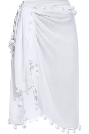 Melissa Odabash Badetøj, Dame, Hvid, ONE SIZE, Uld, Fronte Pareo