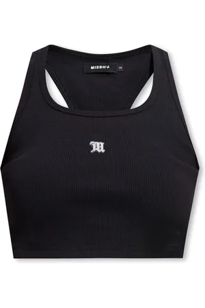 MISBHV Top, Dame, Sort, M, Bomuld, Ribbed top
