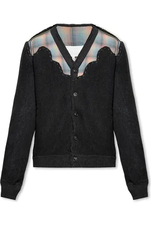 Maison Margiela Strik, Herre, Blå, M, Uld, Uld Cardigan