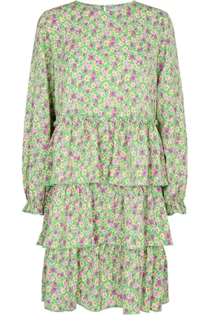 Liberté Kjole, Dame, Grøn, XL, Polyester, Midi dag kjole