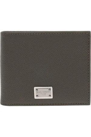 Dolce & Gabbana Tilbehør, Herre, Grøn, ONE SIZE, Bifold tegnebog med logo