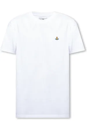 Vivienne Westwood Top, Herre, Hvid, L, Bomuld, T-shirt med logo