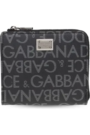 Dolce & Gabbana Tilbehør, Herre, Sort, ONE SIZE, Pung med logo